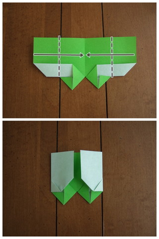 四つ葉のクローバーの折り方8